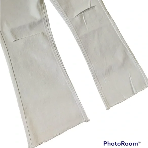 ❤️❤️❤️Class Cavalli Slightly Wide Leg cropped flare white jeans size 29 US❤️❤️❤️ - Picture 8 of 11